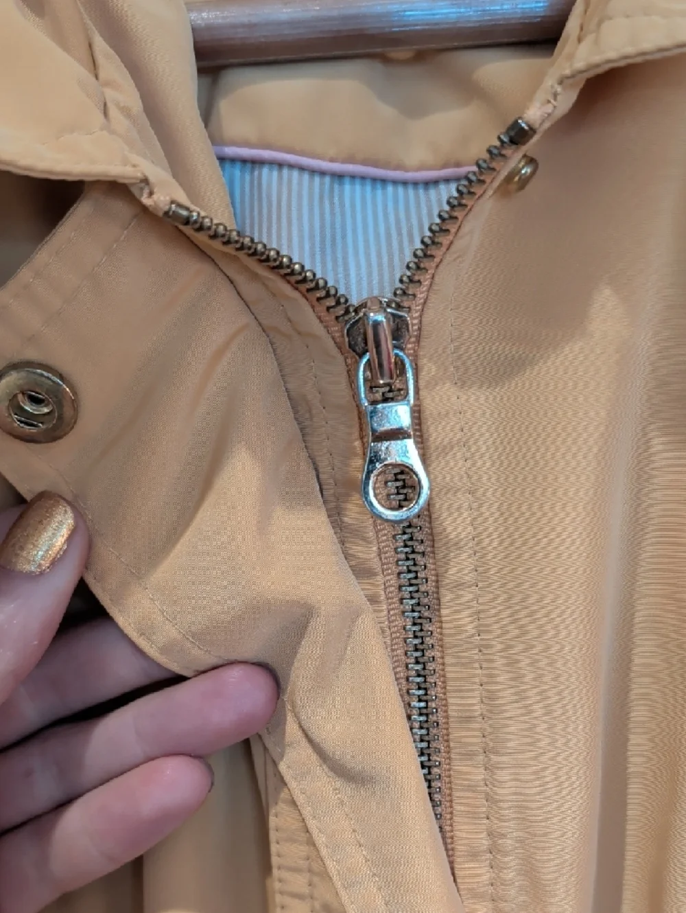 Charter Club Yellow Utility Jacket with Drawstring Waist - Picture 4 of 11